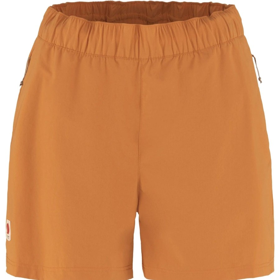 Naiset Fjällräven Retkeily & Ulkoilu | Naisten High Coast Relaxed Shortsit - Kierratetty Polyamidi Spicy Orange