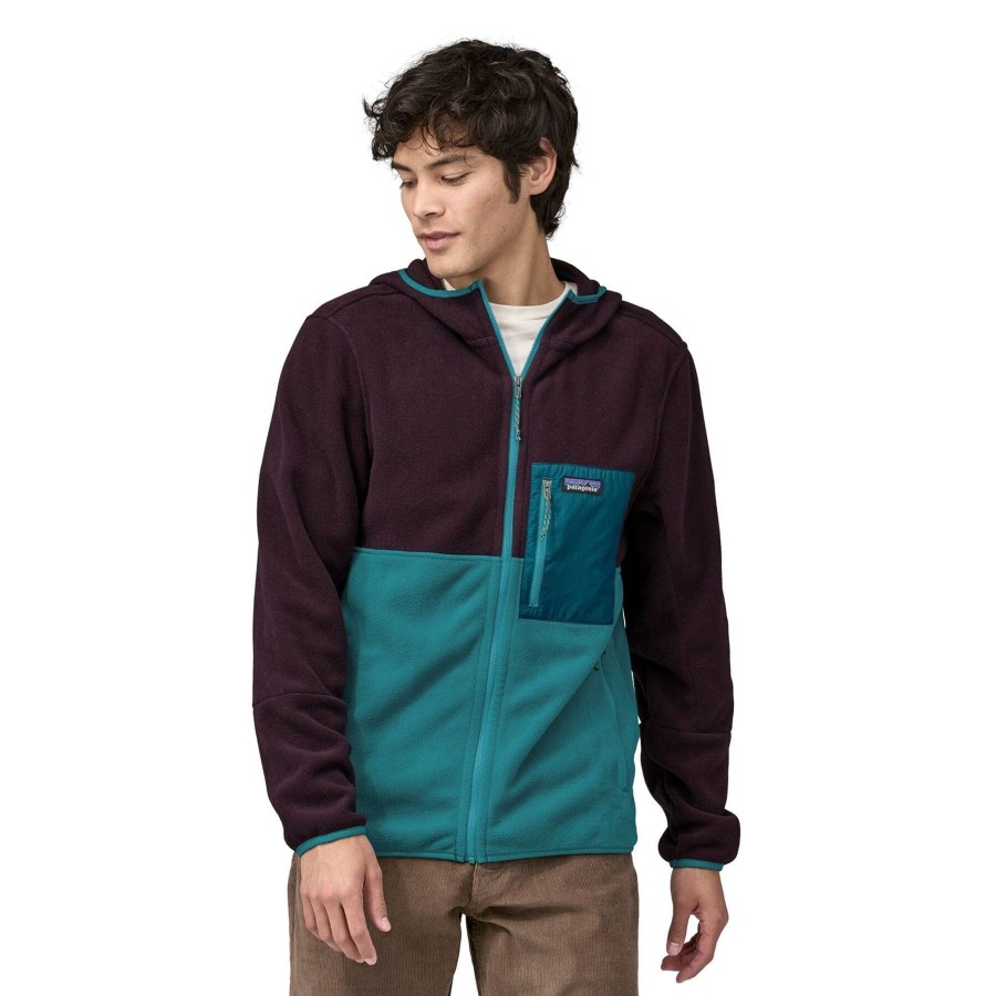 Miehet Patagonia Patagonian Miesten Vaatteet | M'S Microdini Fleece Hoody - 100% Recycled Polyester