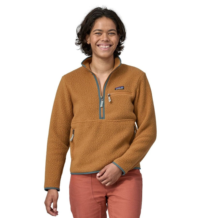 Naiset Patagonia Fleece-Paidat | Naisten Retro Pile Fleece Marsupial - Kierratettya Polyesteria