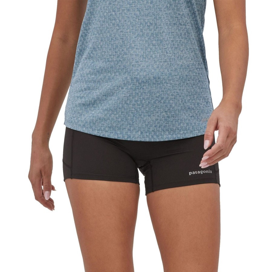 Naiset Patagonia Juoksu | Naisten Endless Run Shortsit - Kierratettya Nylonia Black