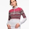 Naiset Kari Traa Hiihto | Naisten Silja Half-Zip Aluskerraston Paita - 100% Merinovillaa Greym