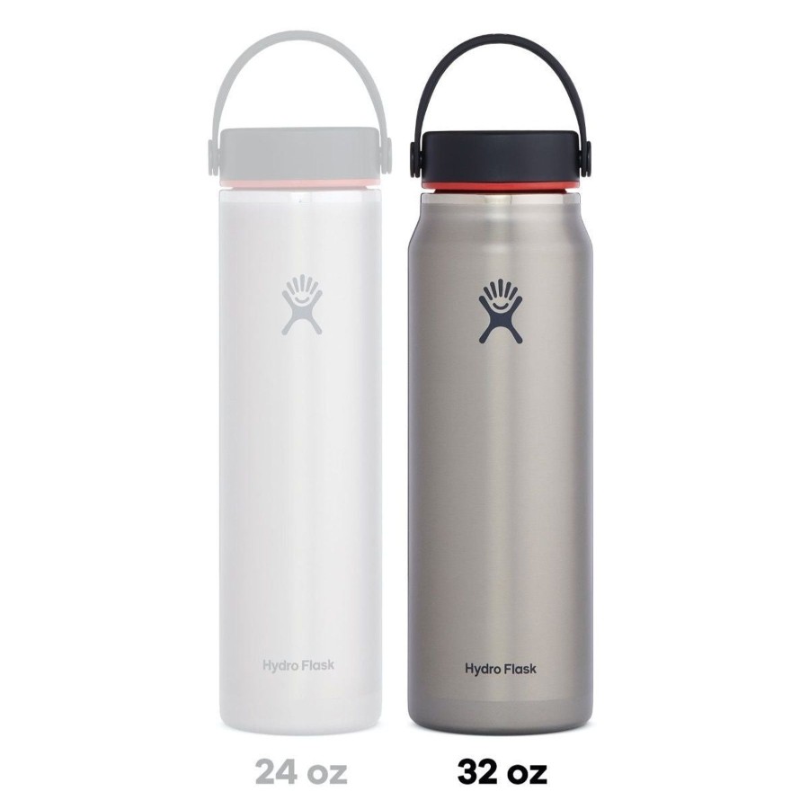 Laukut Ja Muut Varusteet Hydro Flask Termospullot Ja -Mukit | Trail Series Wide Mouth Lightweight Juomapullo 0.95L/32Oz - Ruostumatonta Terasta Bpa-Vapaa