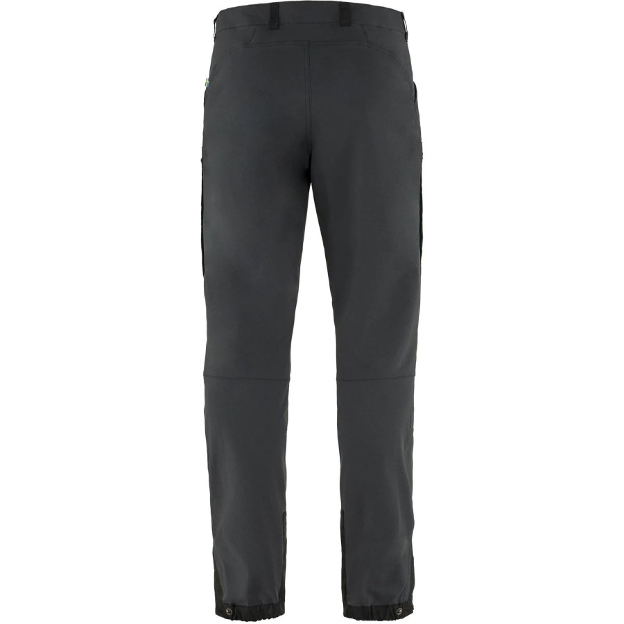 Miehet Fjällräven Retkeily & Ulkoilu | Miesten Keb Agile Trousers Housut- G-1000® Lite Eco Stretch Black-Black