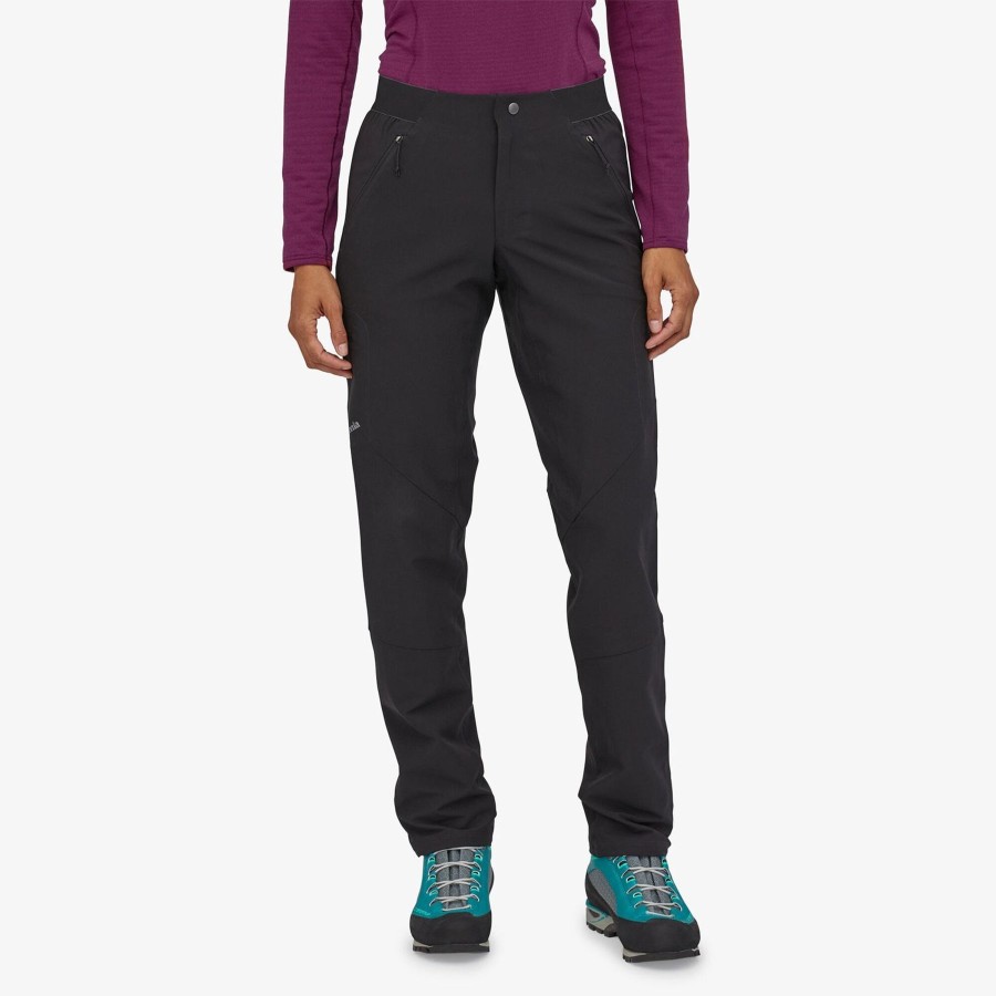 Naiset Patagonia Ulkoiluhousut | Naisten Simul Alpine Pants Softshell-Housut Ulkoiluun Black