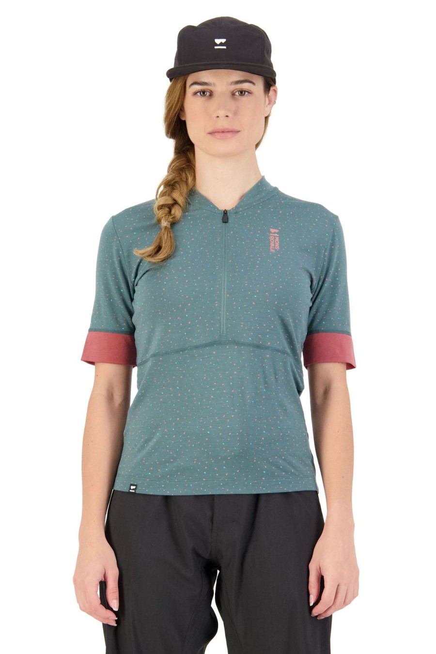 Naiset Mons Royale T-Paidat | Naisten Cadence Half Zip T-Paita - Merinovillasta