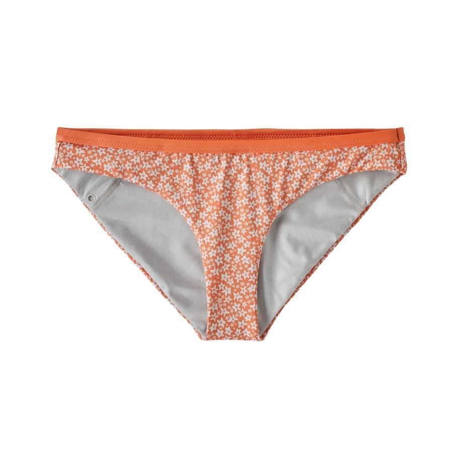 Naiset Patagonia Uima-Asut | Naisten Nanogrip Bikini Bottoms - Kierratetty Polyesteri Bell Flower: Tigerlily Orange