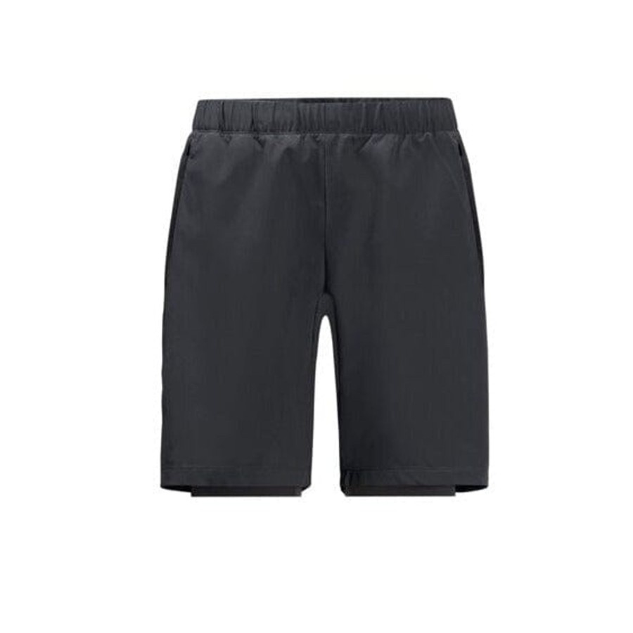 Miehet Jack Wolfskin Shortsit | Miesten Bike Commute -Pyorailyshortsit - Kierratettya Polyesteria