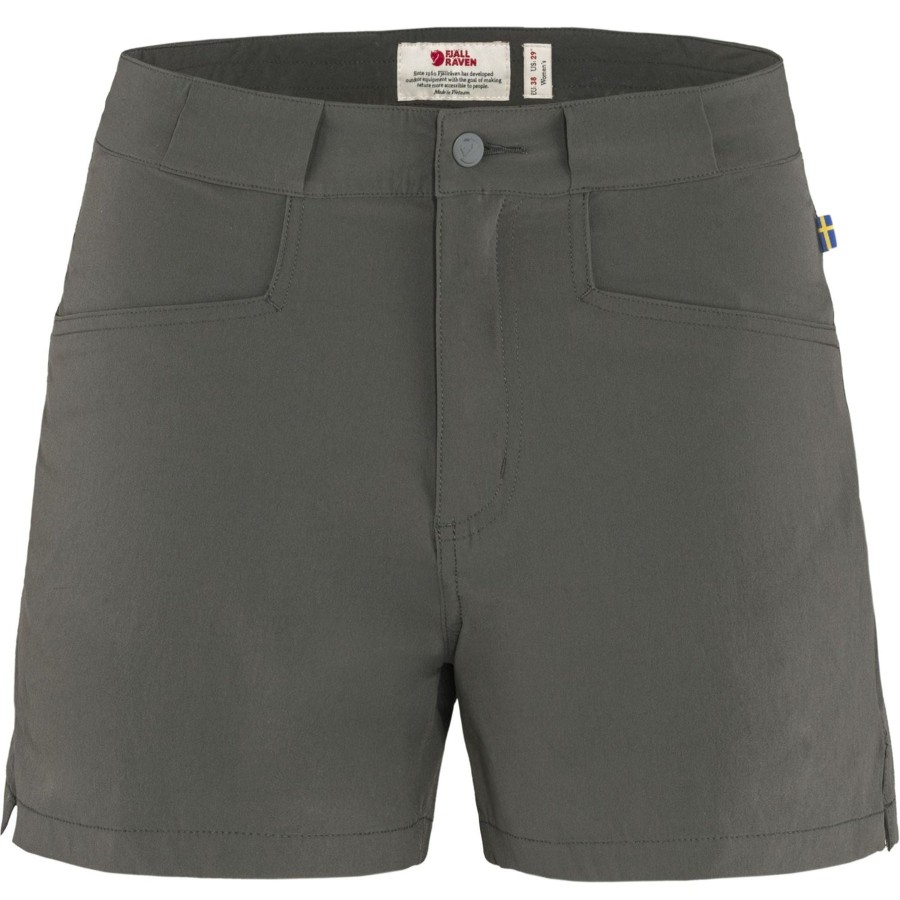 Naiset Fjällräven Shortsit | Naisten High Coast Lite -Shortsit - Kierratetty Polyamidi Stone Grey