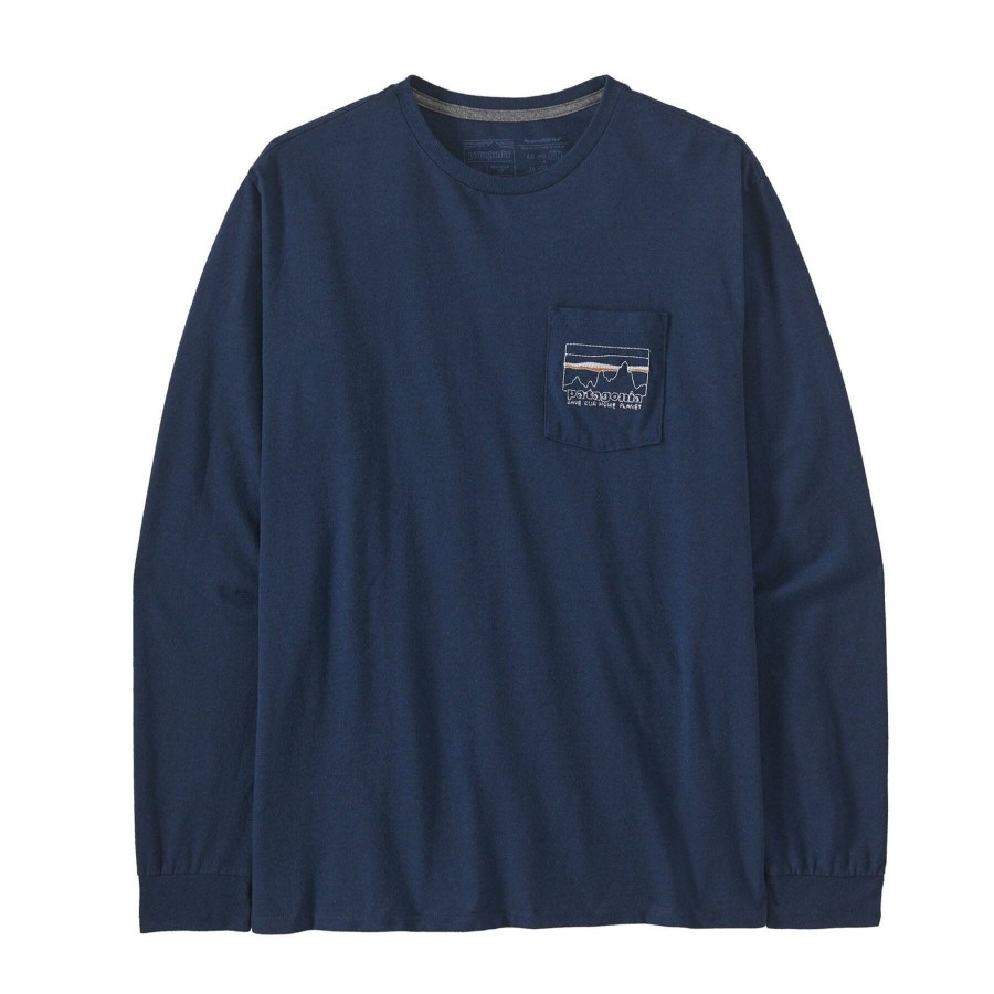 Miehet Patagonia Pitkahihaiset T-Paidat | Miesten L/S '73 Skyline Pocket Responsibili-Tee