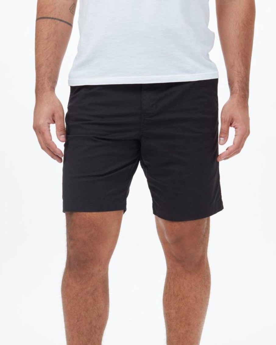 Miehet Tentree Shortsit | Miesten Twill Latitude Shortsit - Luomupuuvillaa Meteorite Black