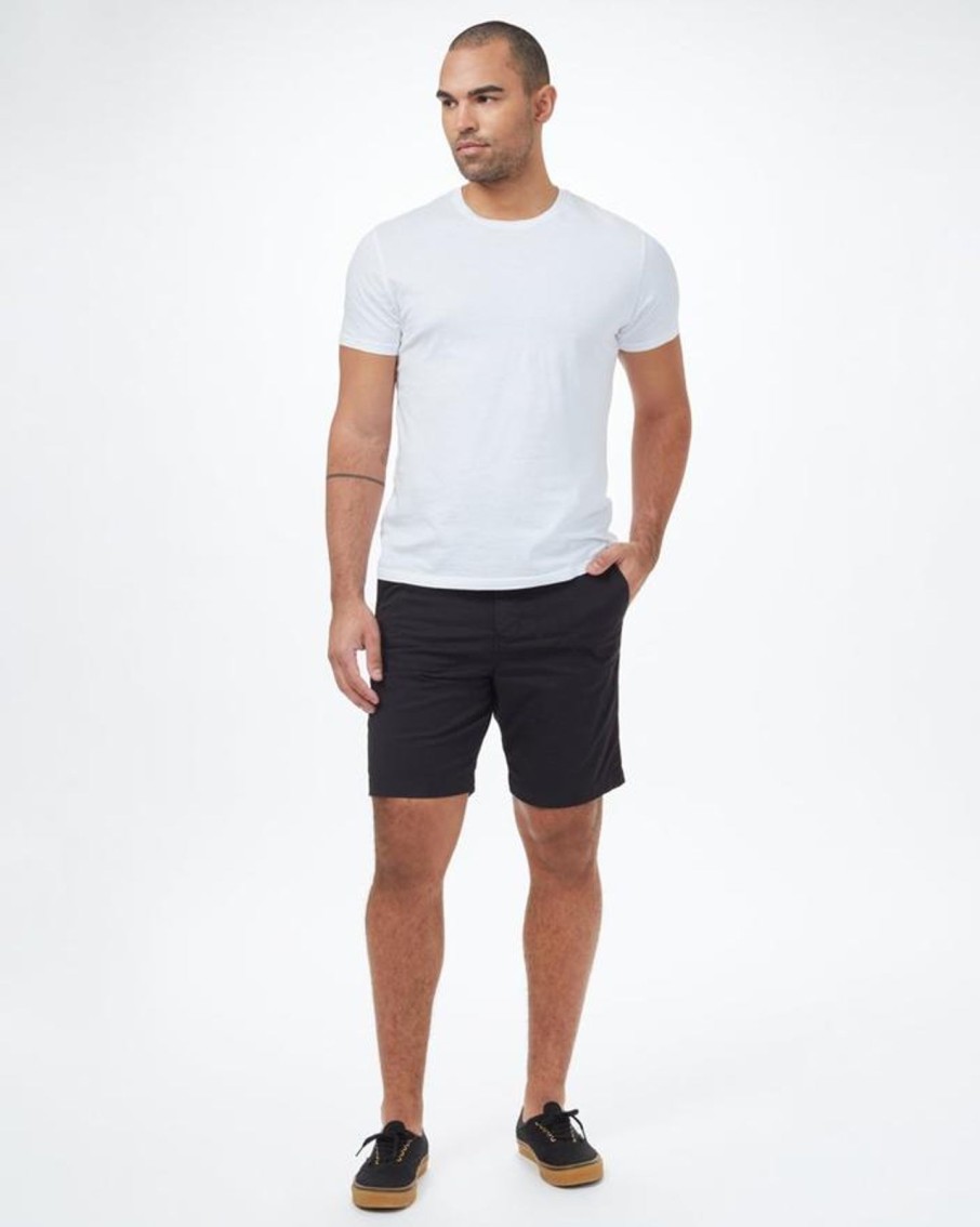 Miehet Tentree Shortsit | Miesten Twill Latitude Shortsit - Luomupuuvillaa Meteorite Black